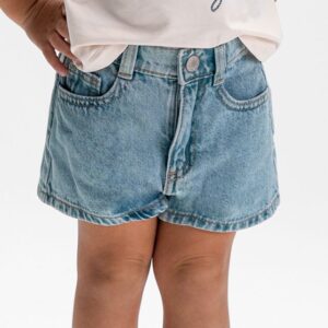 Pantalón corto vaquero básico niña tejano claro Mayoral